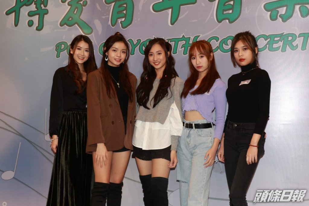 Sherman(左一)與Yumi(中)等一同出席活動。